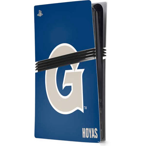 Georgetown University Large Logo PS5 Pro Console Skin